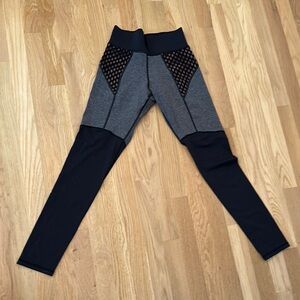 MICHI Gray and Black Leggings